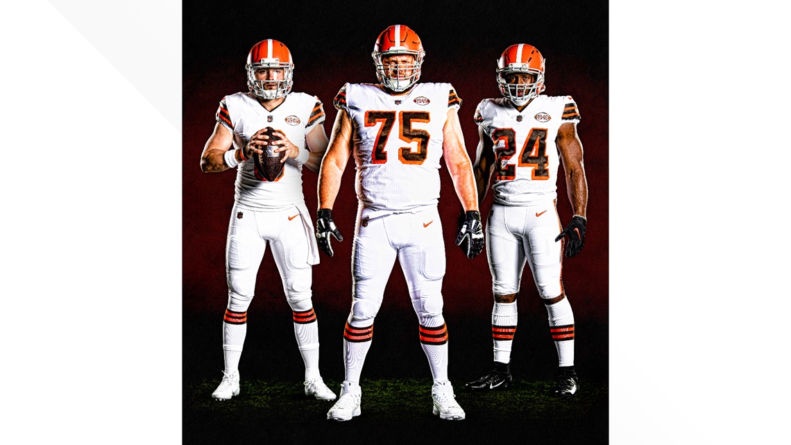 browns uniforms over the years