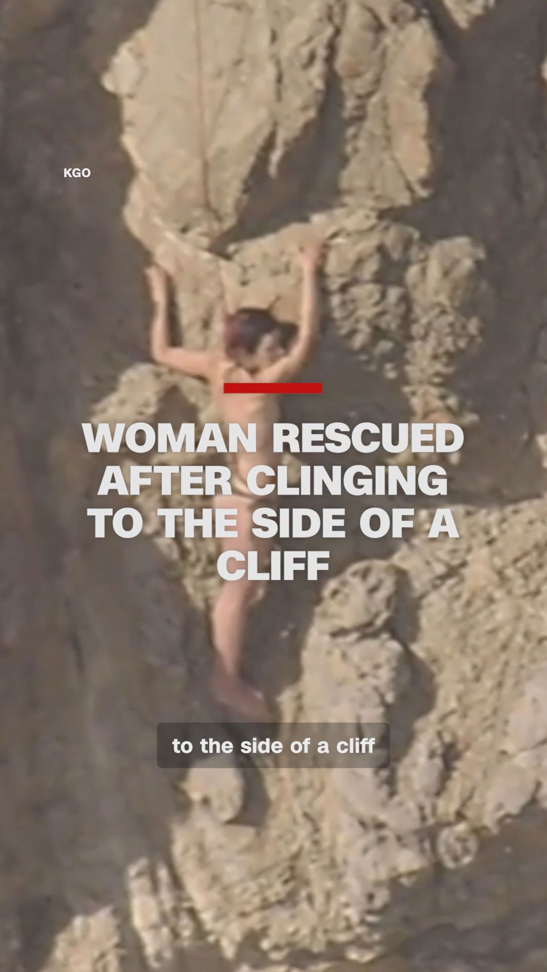 Woman rescued after clinging to the side of a cliff | wkyc.com