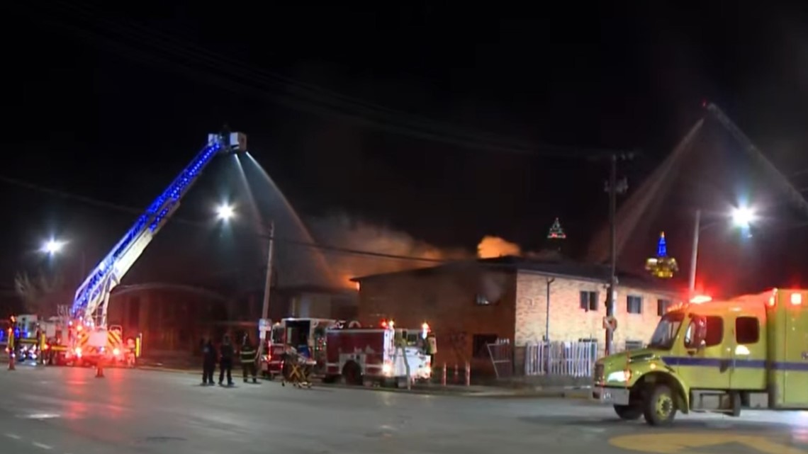 Crews battle large fire at former Cleveland women's shelter | wkyc.com