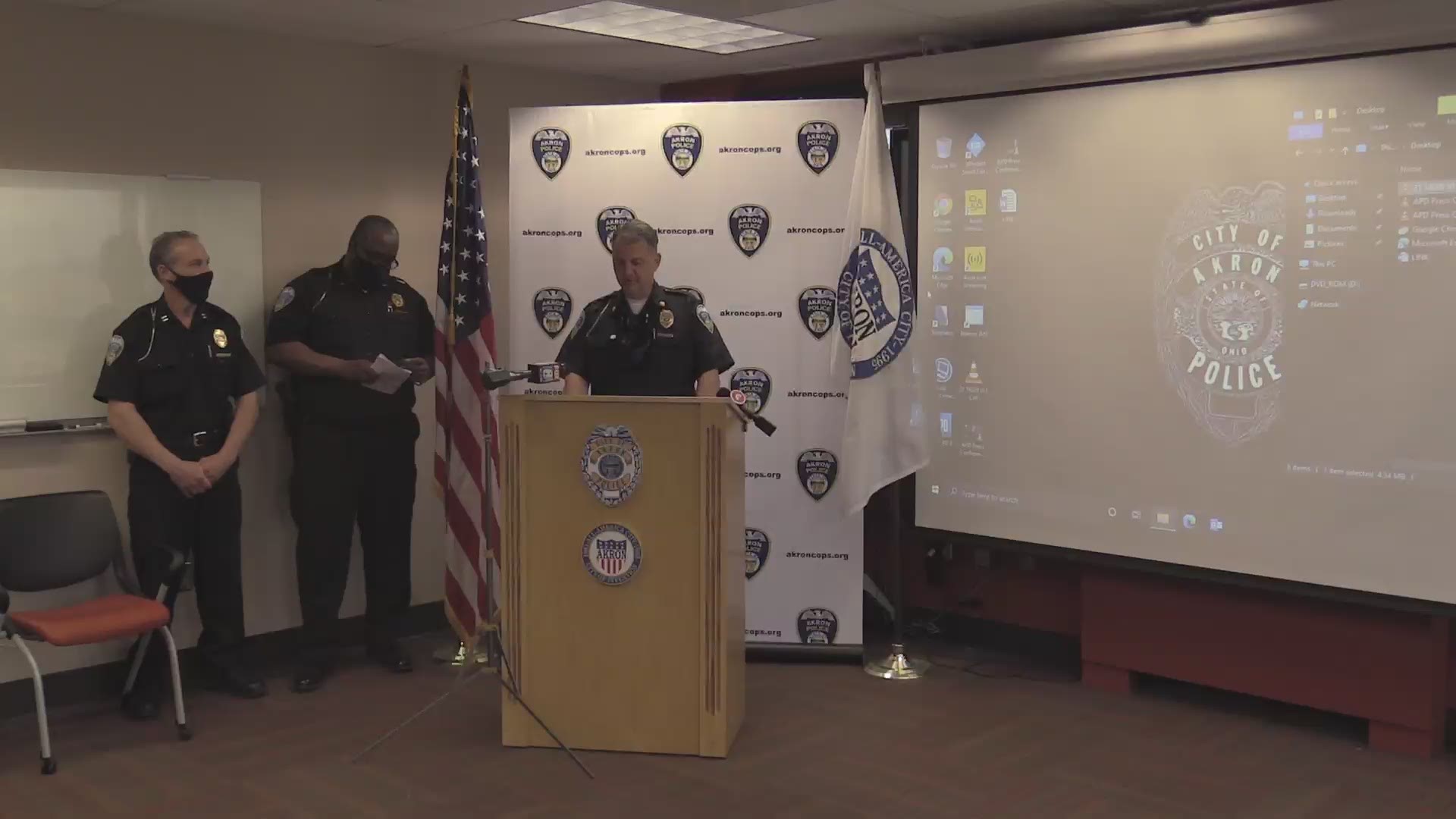 In a press conference, the Akron police determined it was not appropriate based on the circumstances officers were presented with.