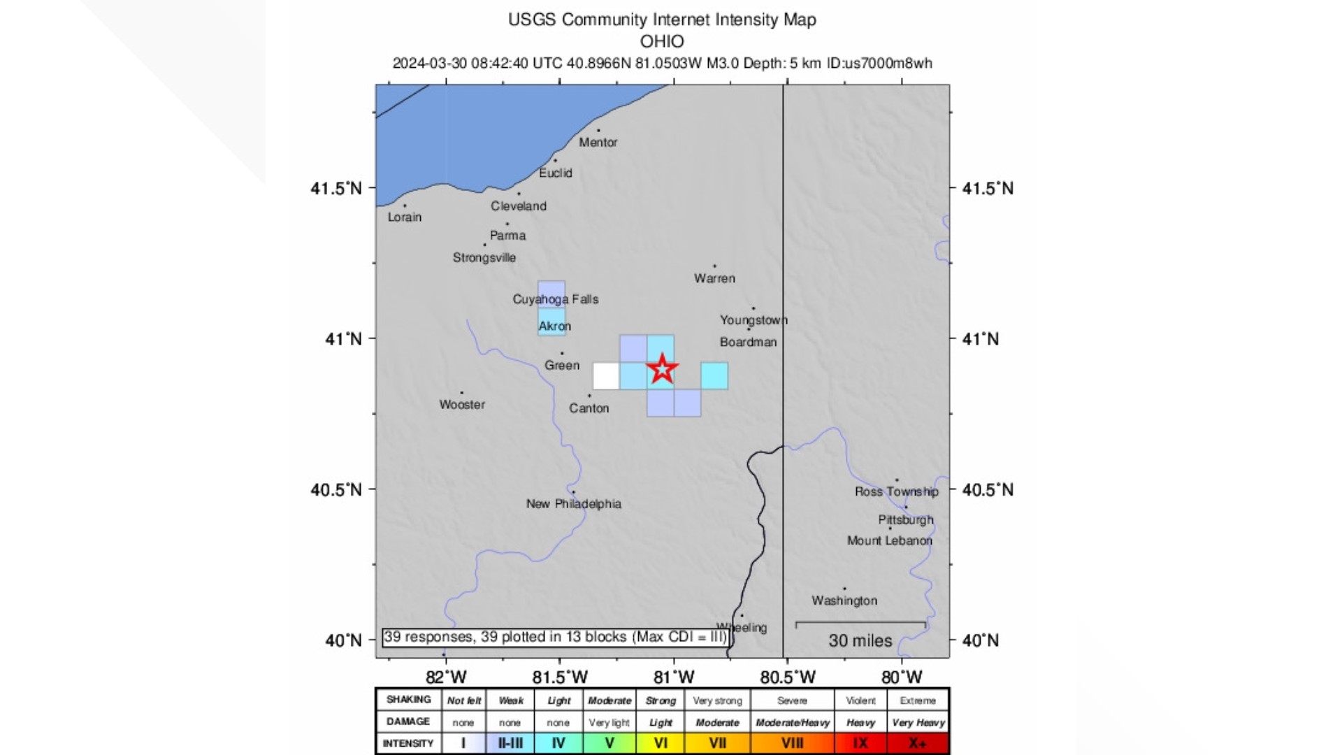 Did you feel it? The earthquake happened in Mahoning County at 4:42 a.m. and community members reported feeling weak shakes in other nearby counties.