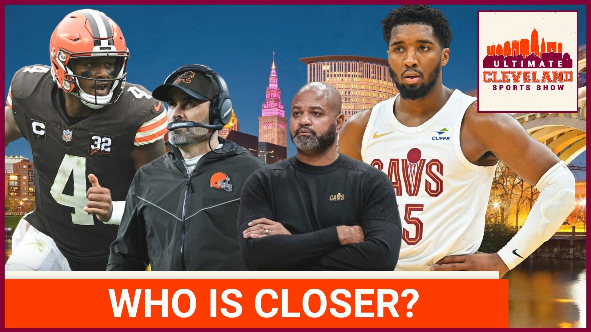 Which Cleveland team is closer to winning a championship now, the Browns or the Cavaliers?