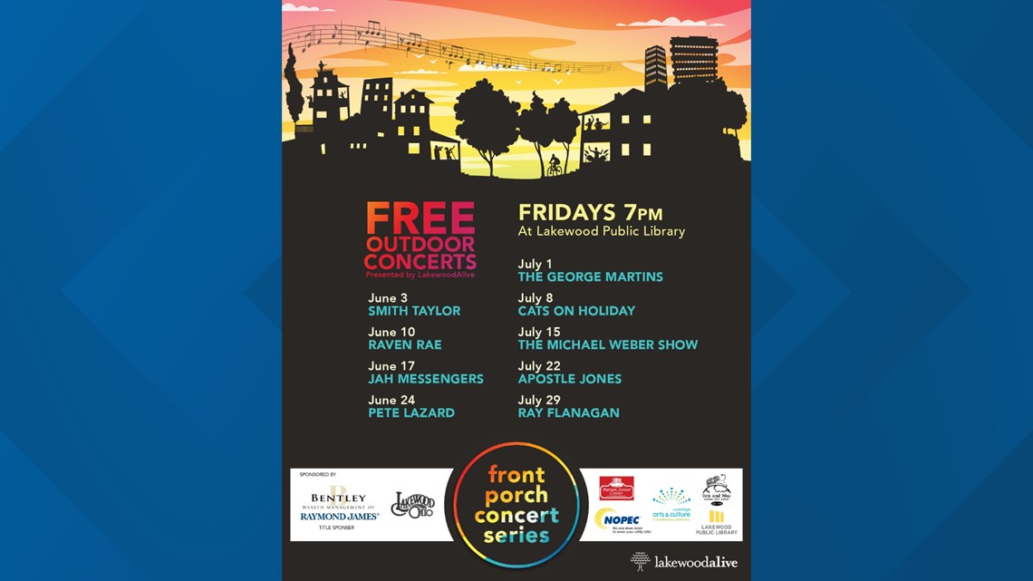 2022 Front Porch Concert Series returns to Lakewood | wkyc.com