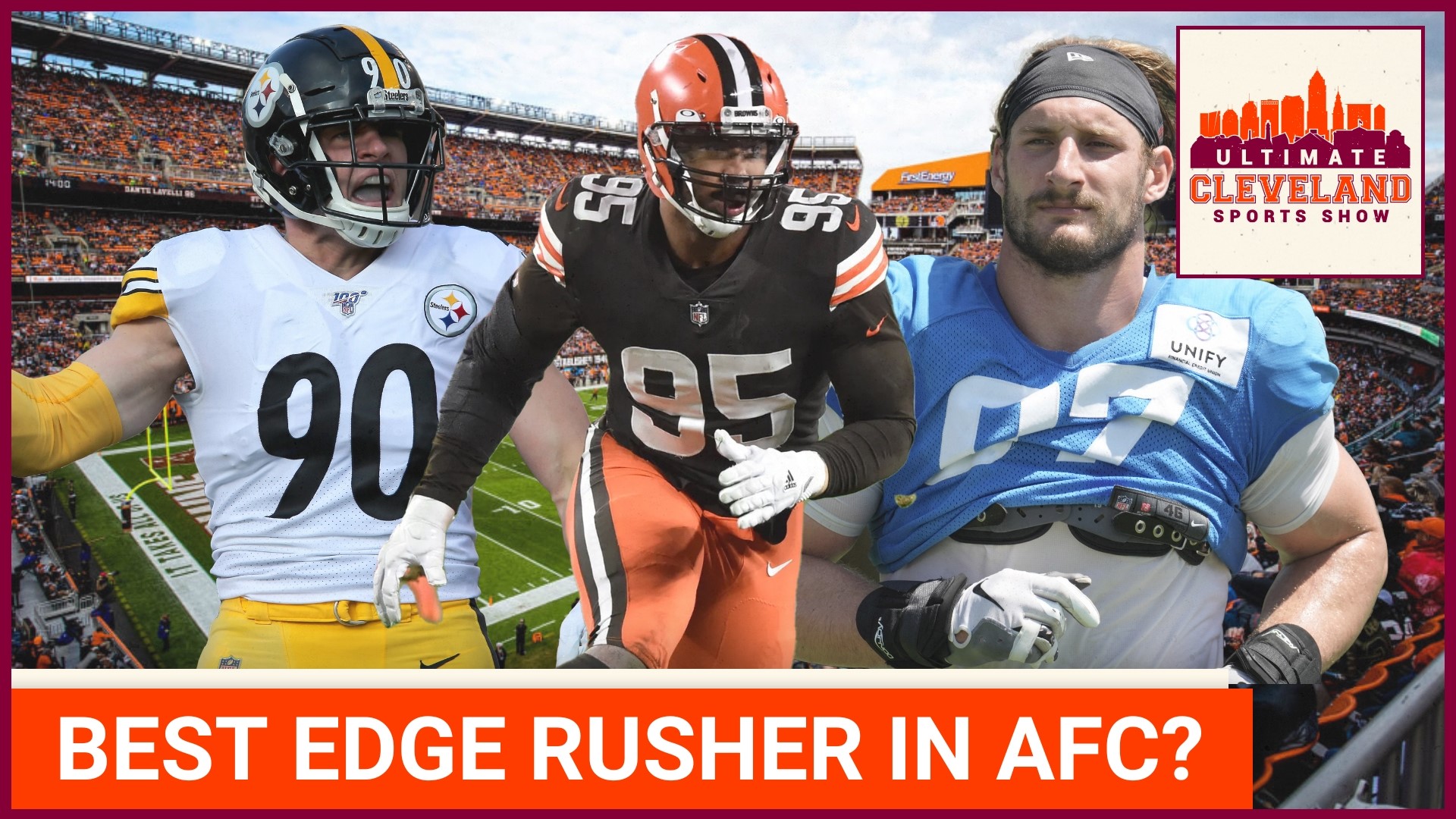 Is Myles Garrett definitively the BEST Edge Rusher in the AFC? | PFF ranks the best AFC defender at each position