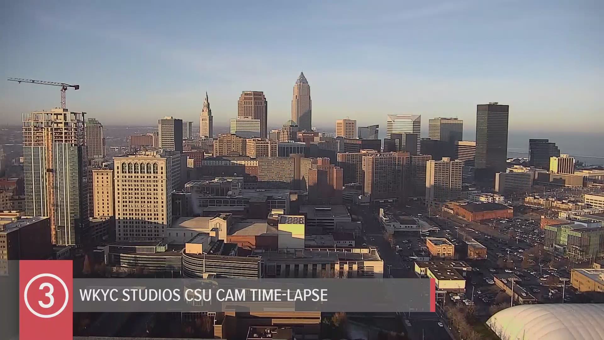 An award winning day in the Cleveland area for December 23rd. Lots of sun and temperatures in the 50s! Enjoy our all-day WKYC Studios CSU Cam weather time-lapse.