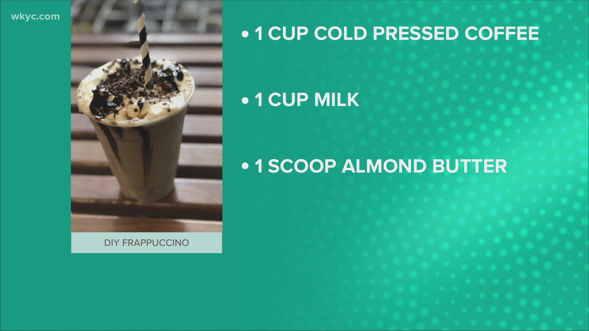 Don't spend money on going out for coffee.  Chef Anna teaches us how to make an easy frappuccino from home.