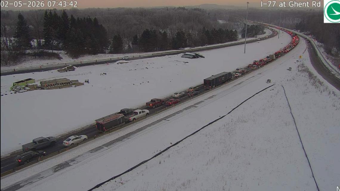 Traffic eases after major delays on I-77 North due to disabled vehicle blocking right lane in construction zone
