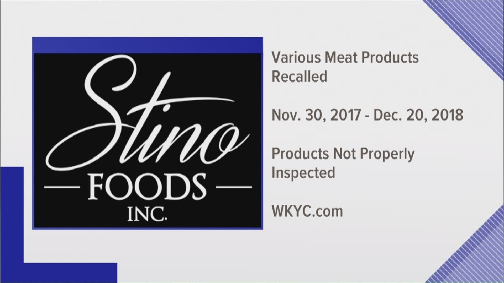 USDA recalls more than 11,000 pounds of Stino da Napoli products due to lack of inspection