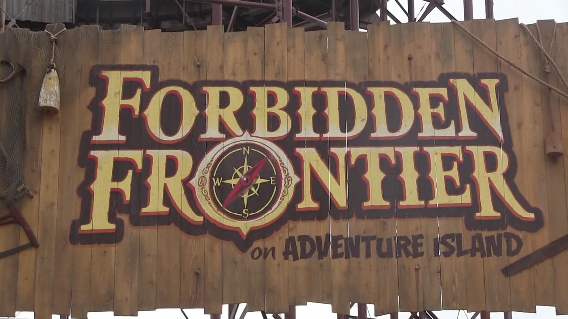 May 2019: Welcome to the Forbidden Frontier! It's Cedar Point's newest attraction that takes over the space on Adventure Island formerly held by Dinosaurs Alive. Forbidden Frontier is an interactive experience with live actors, mind-bending challenges and a massive playground.