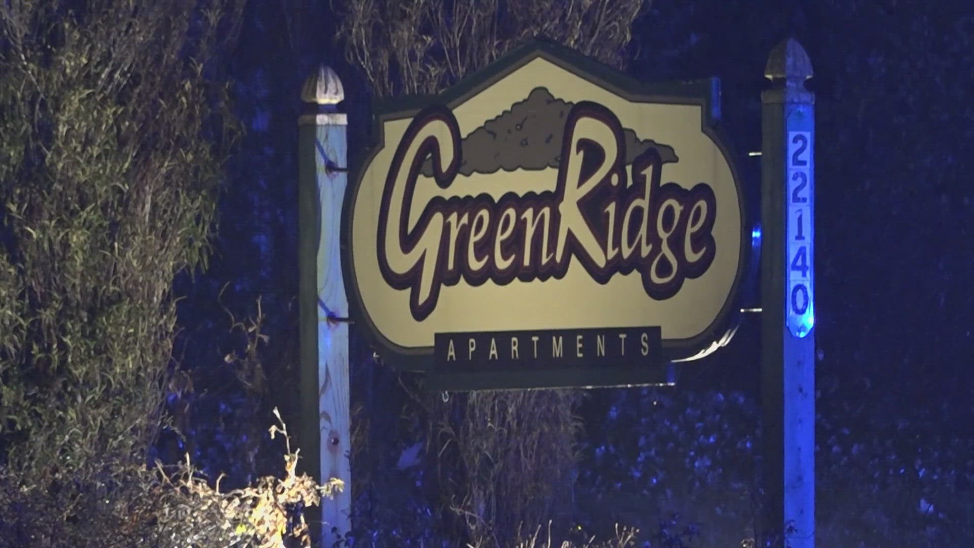 The incident occurred at the GreenRidge on Euclid apartments. Authorities say they have located two vehicles believed to have belonged to the perpetrators.