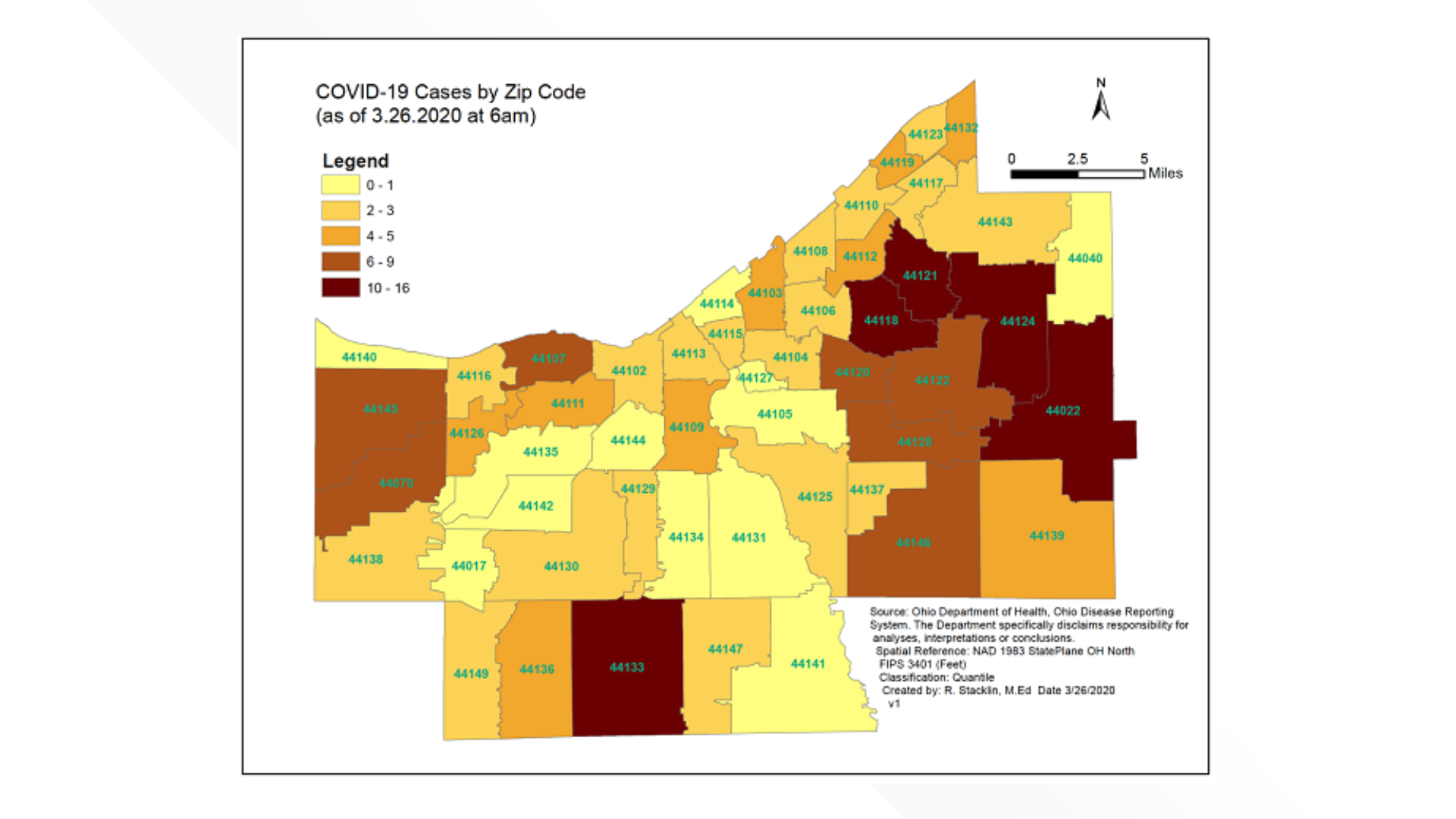 Cuyahoga County reveals coronavirus cases by zip code