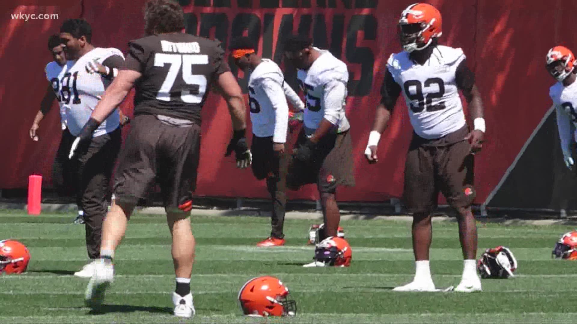 The Browns are just three weeks away from opening the regular season. The team welcomed Nick Chubb and Myles Garrett back to Saturday's practice.