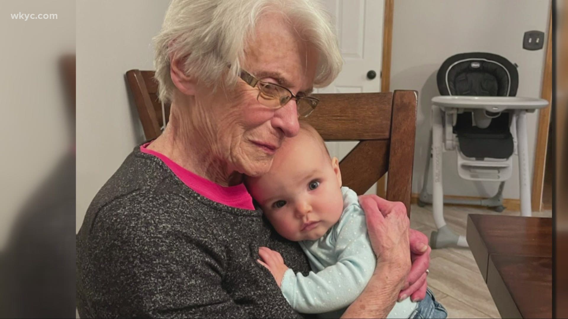 What a special moment! After being vaccinated, 82-year-old Janet Rathbone from Aurora was finally able to safely meet her 9-month-old great grandchild.