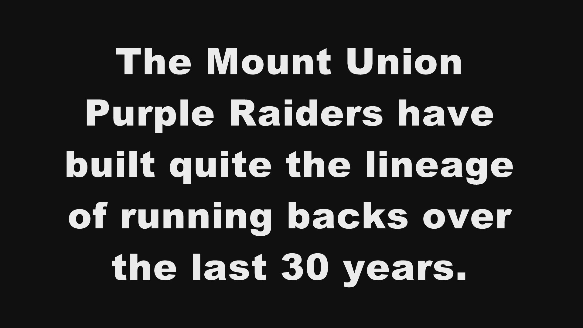 Josh Petruccelli went to Mount Union to be a part of something special. Now, the junior rusher is being mentioned among the best running backs in school history