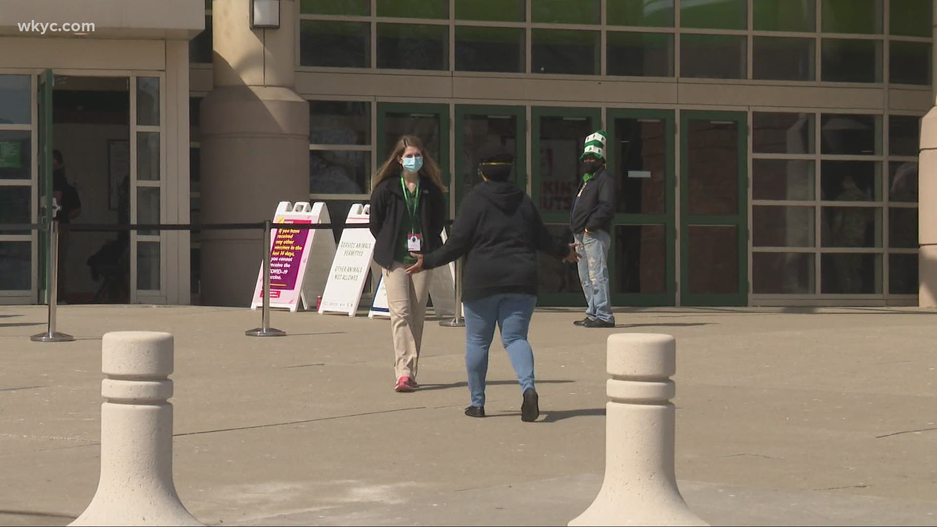 The first day of the vaccine clinic went well.  By the end of the 8-week clinic, tens of thousands of Ohioans will be vaccinated at the Wolstein Center.