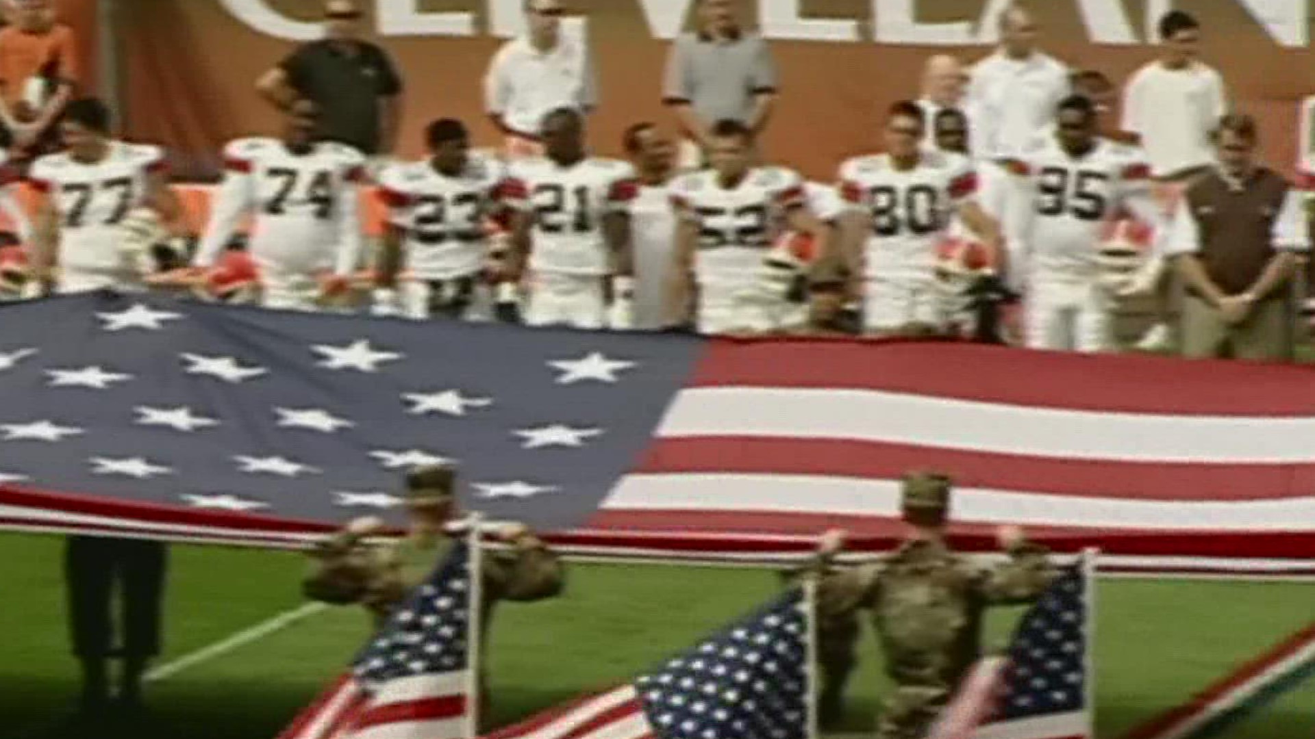 Sports played a big role in the healing process of the nation 20 years ago. Jimmy Donovan, takes a look how the NFL turned to the browns for help.