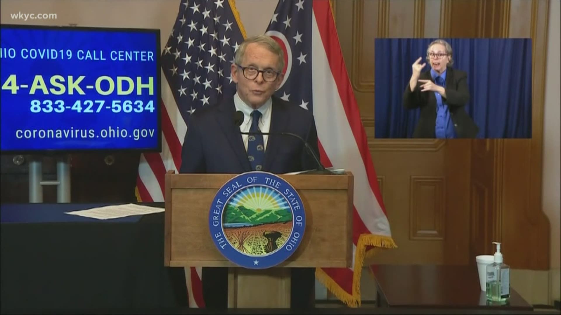 DeWine is loosening restrictions on alcoholic drinks with takeout orders, and is also looking at releasing dozens of prisoners. Laura Caso reports.