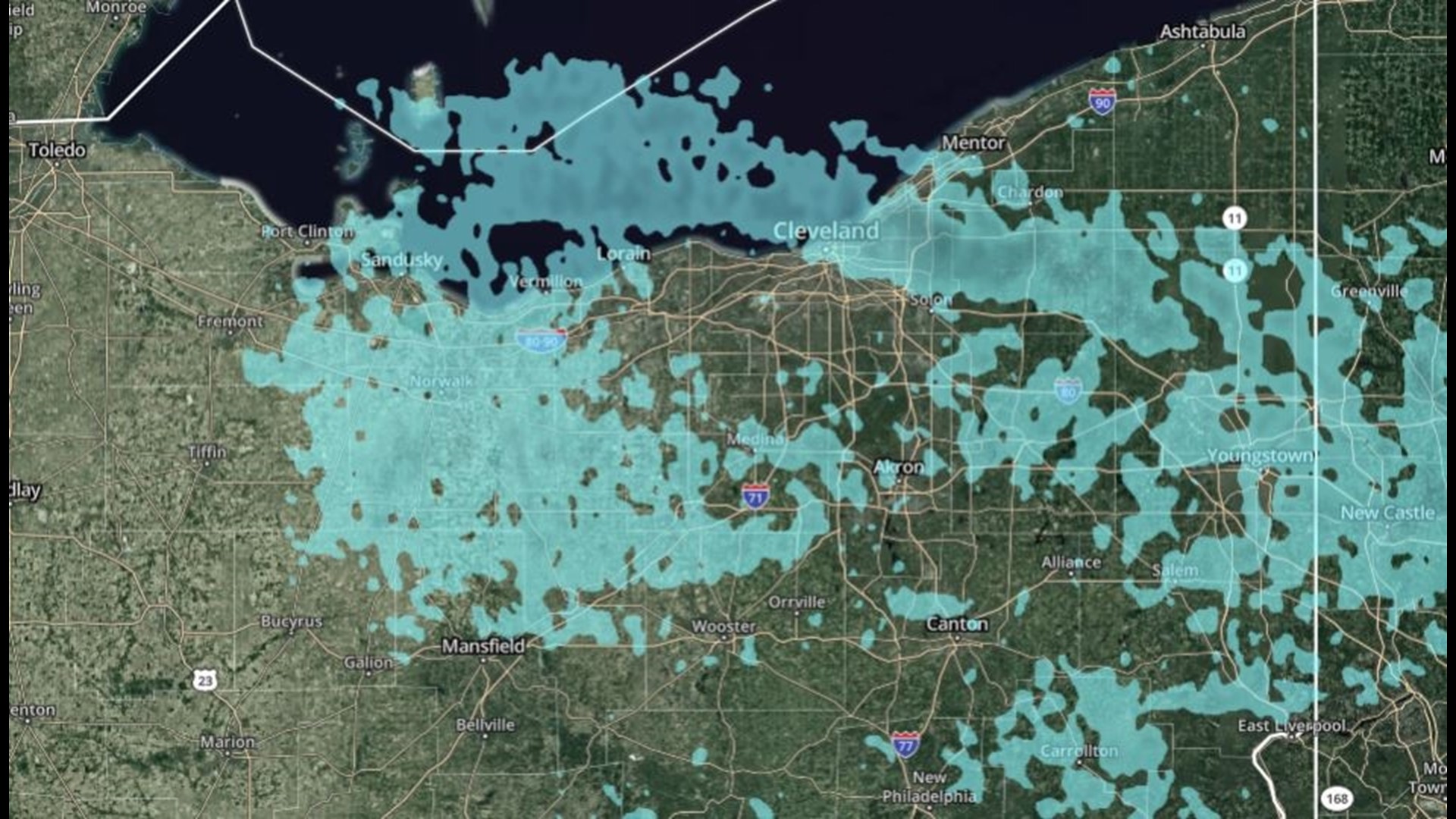 Lake effect snow in Northeast Ohio Live weather updates