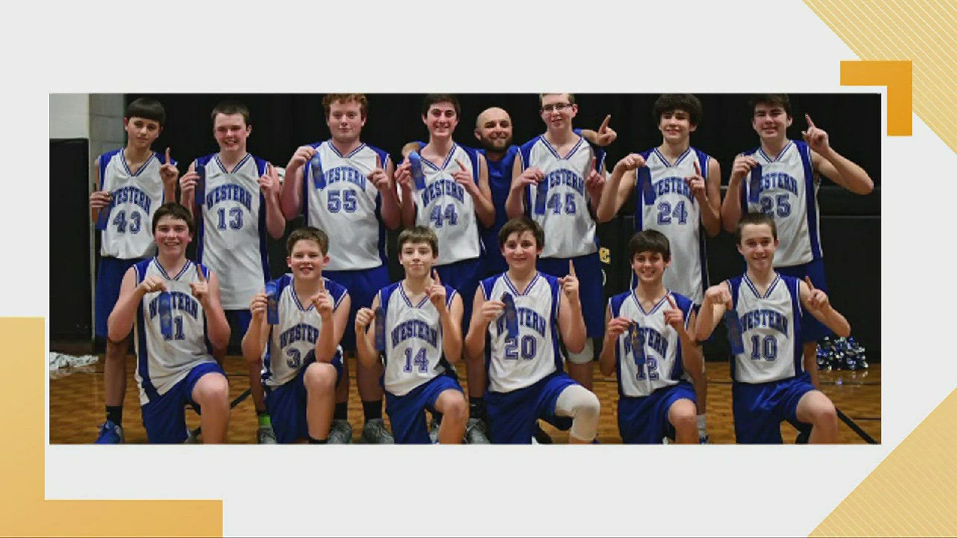 Biggest Winner: Western Reserve 8th Grade Boys Basketball Team from Collins