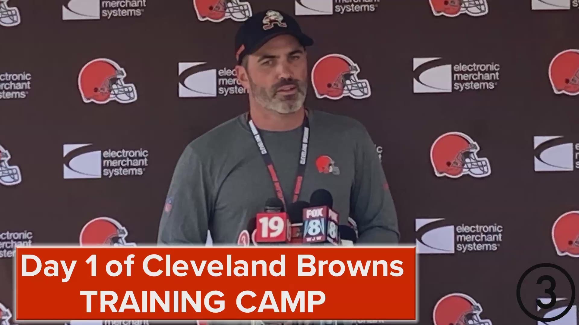 The Cleveland Browns held their first practice of their 2021 training camp on Wednesday.