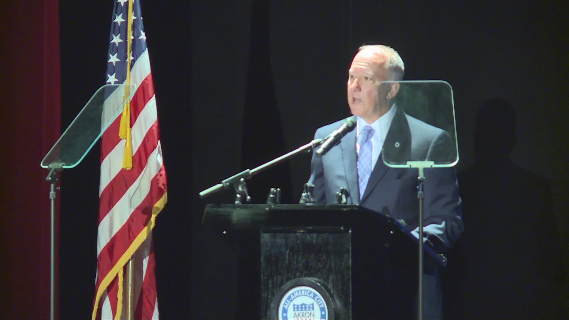 'My reasons are my own, and they are without regret,' Horrigan said in a statement. 'It is the honor of my professional lifetime to serve as Akron’s 62nd mayor.'
