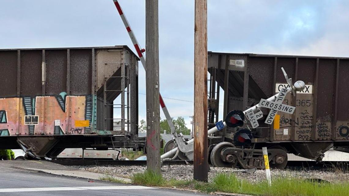 Train derailment in Medina County