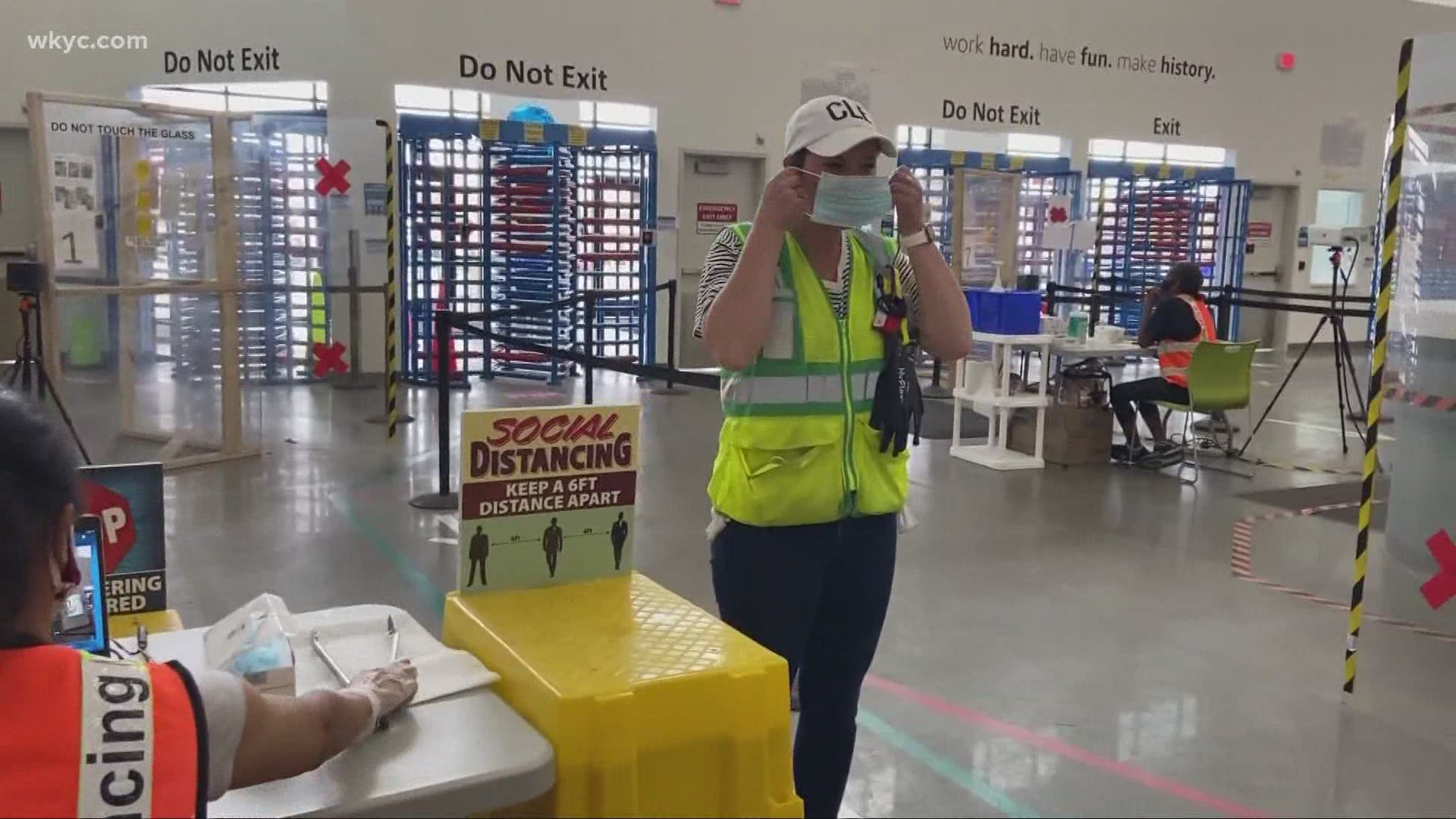 We took a first peek inside of Amazon’s North Randall distribution facility since the coronavirus pandemic began in March. Cases still pop up from time to time.