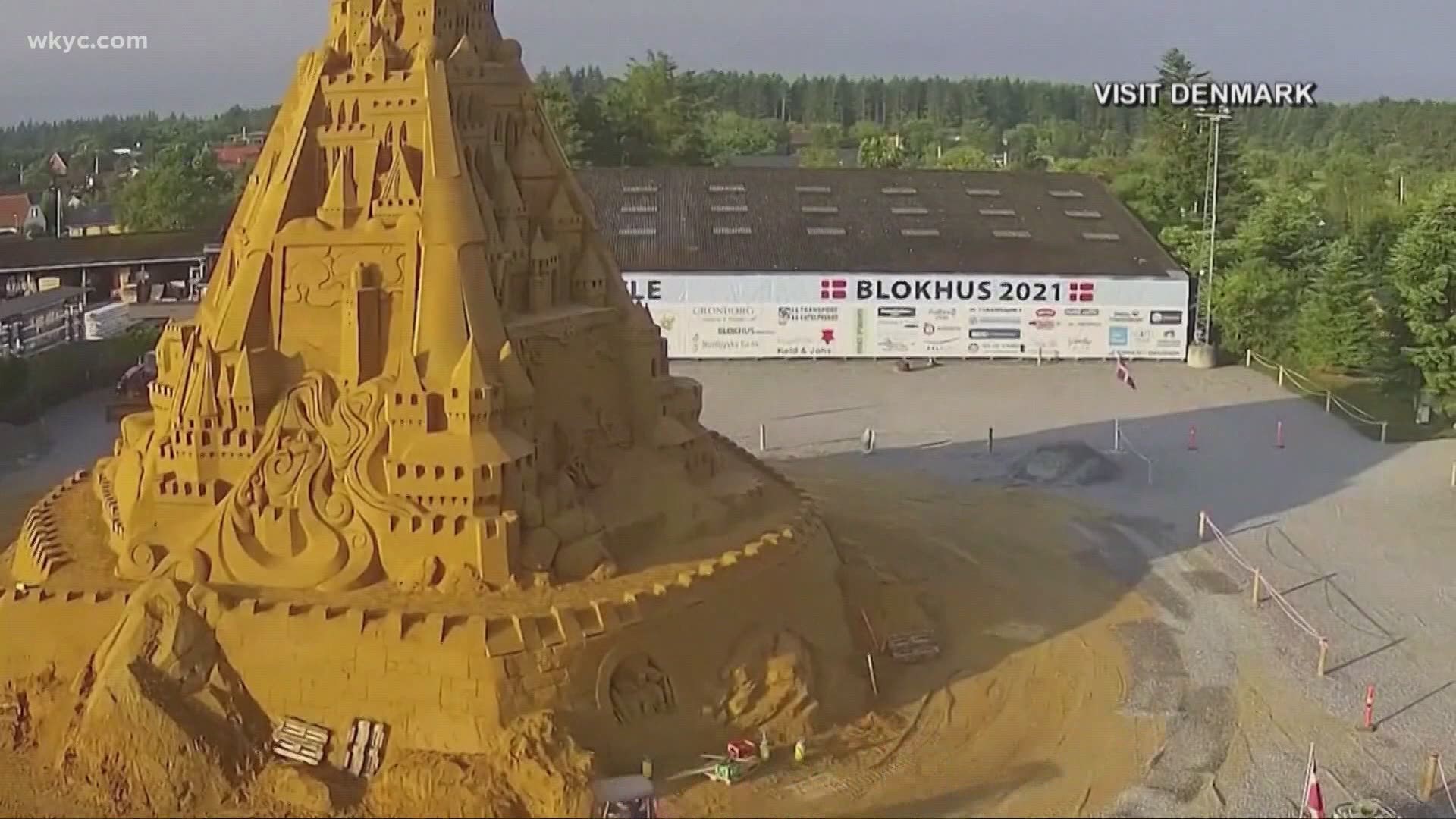 World&#39;s tallest sandcastle unveiled in Denmark | wkyc.com