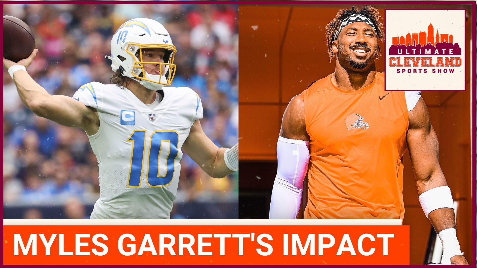 Justin Herbert should be having NIGHTMARES if Myles Garrett gets cleared to  play on Sunday