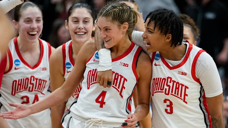 No. 3 Ohio State beats No. 6 North Carolina 71-69, advances to Sweet 16 in NCAA Women's Basketball Tournament