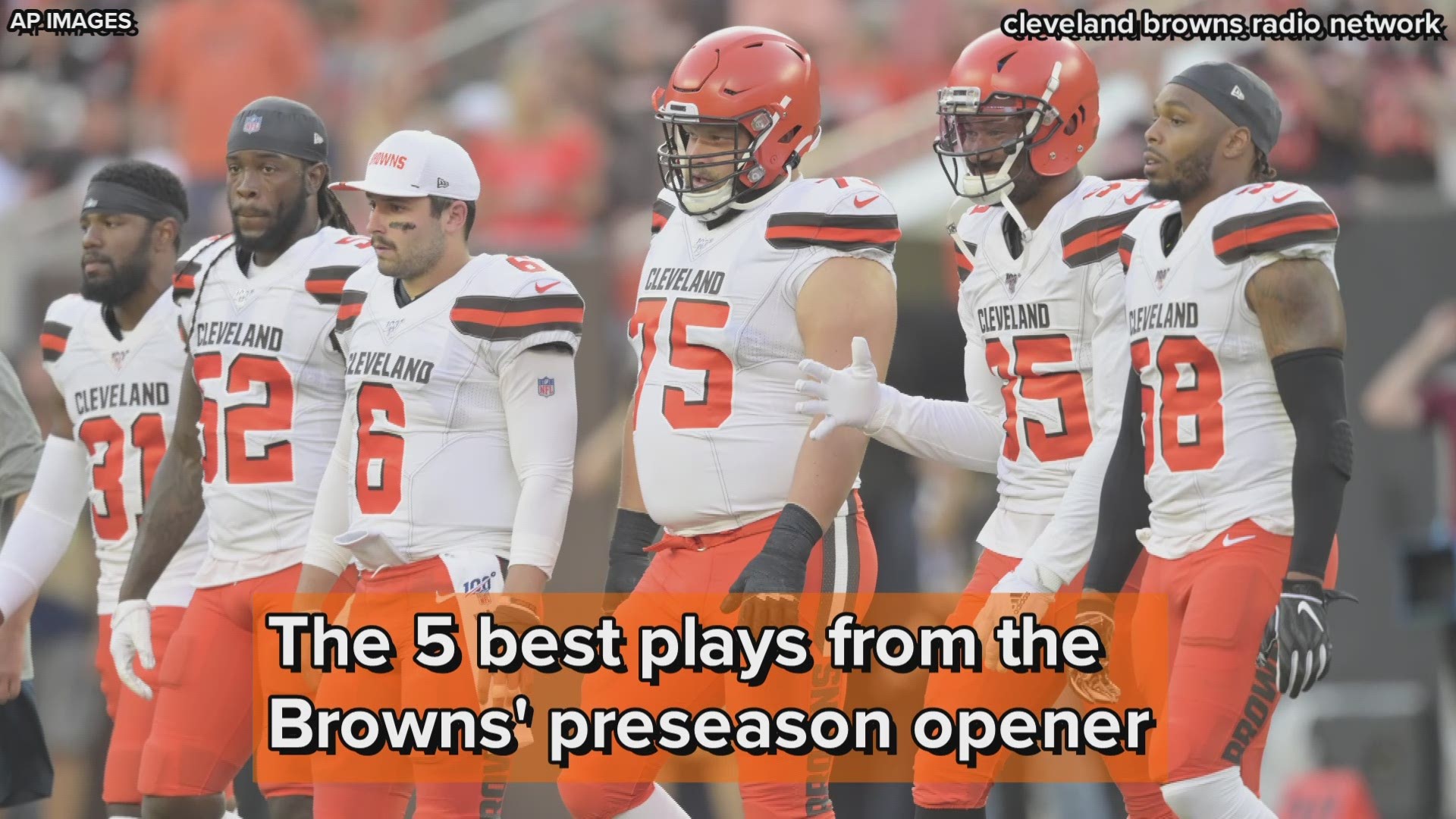 The Cleveland Browns beat the Washington Redskins 30-10 in their 2019 preseason opener on Thursday. Here are the five best plays from the opener.
