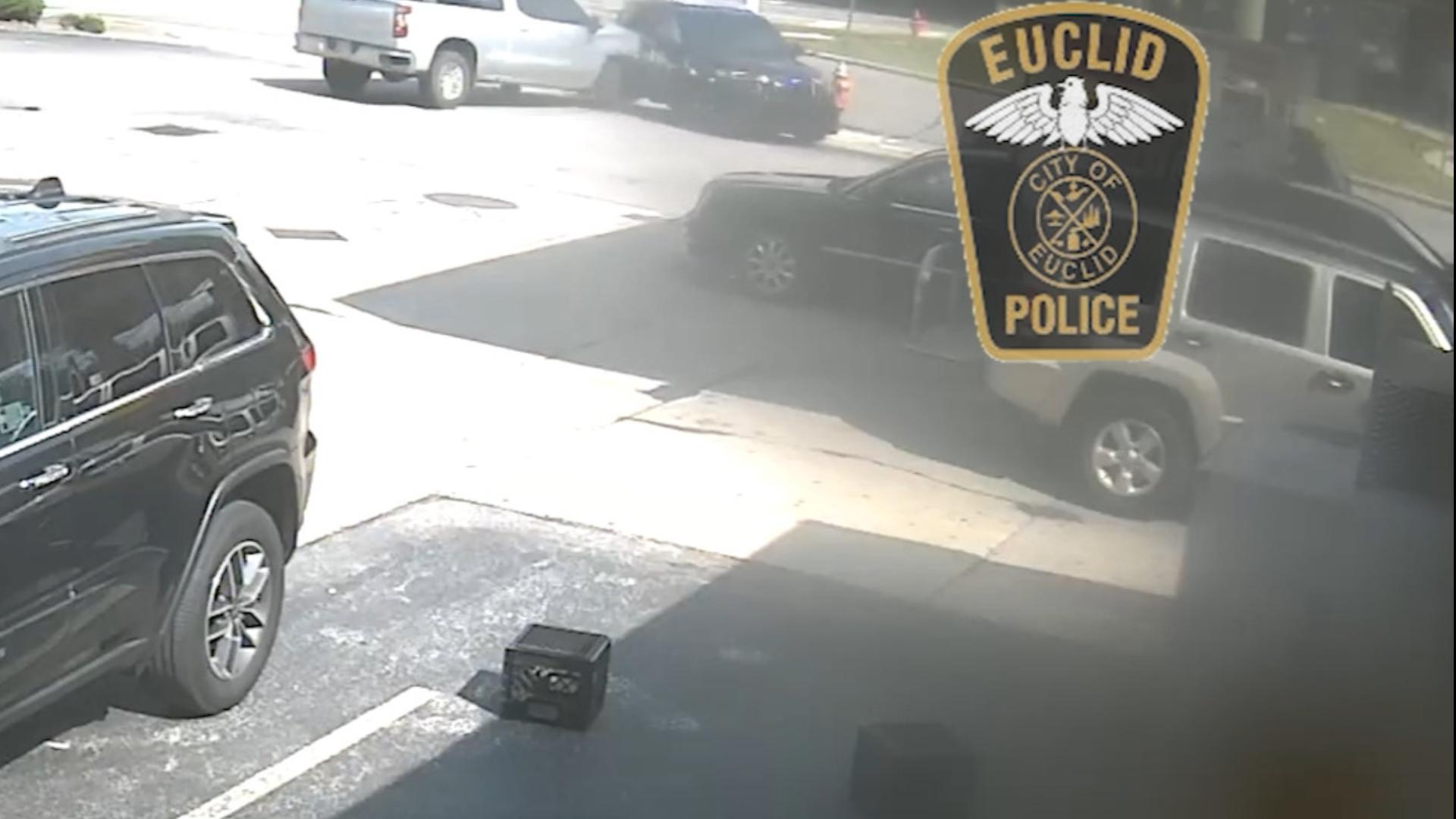 Euclid police also recovered two firearms from the suspect's vehicle.