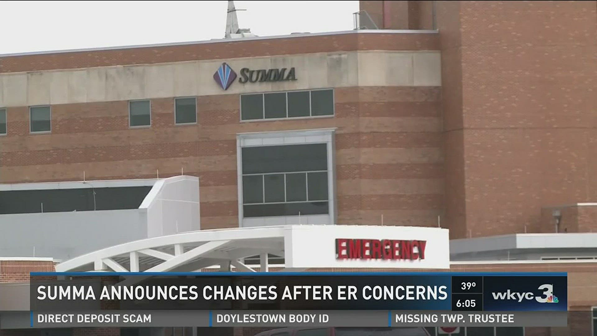 Summa announces changes after ER concerns