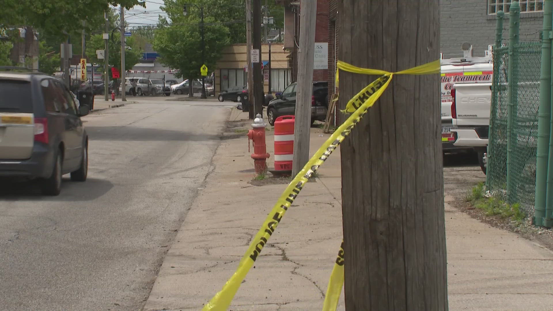 Cleveland police say the man who died was approximately 27 years old.