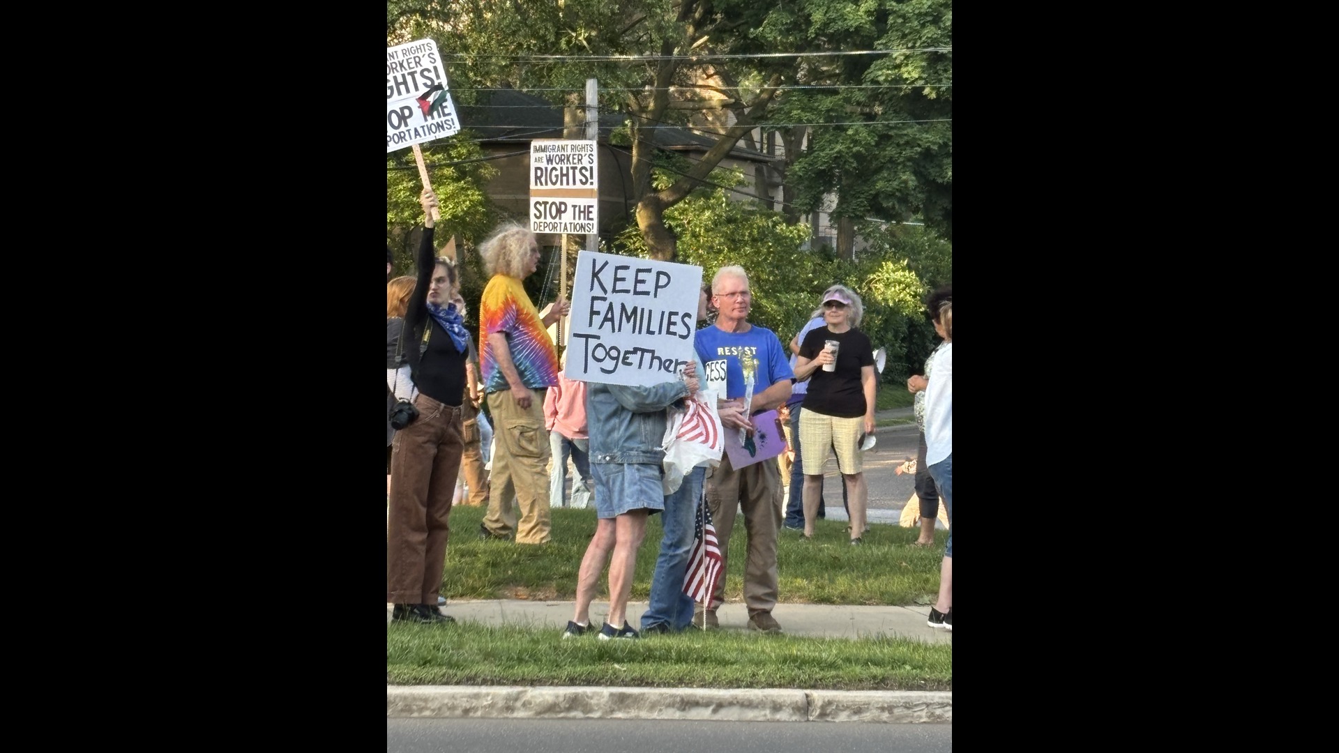 Akron protestors unite against LA ICE raids, Trump administration ...