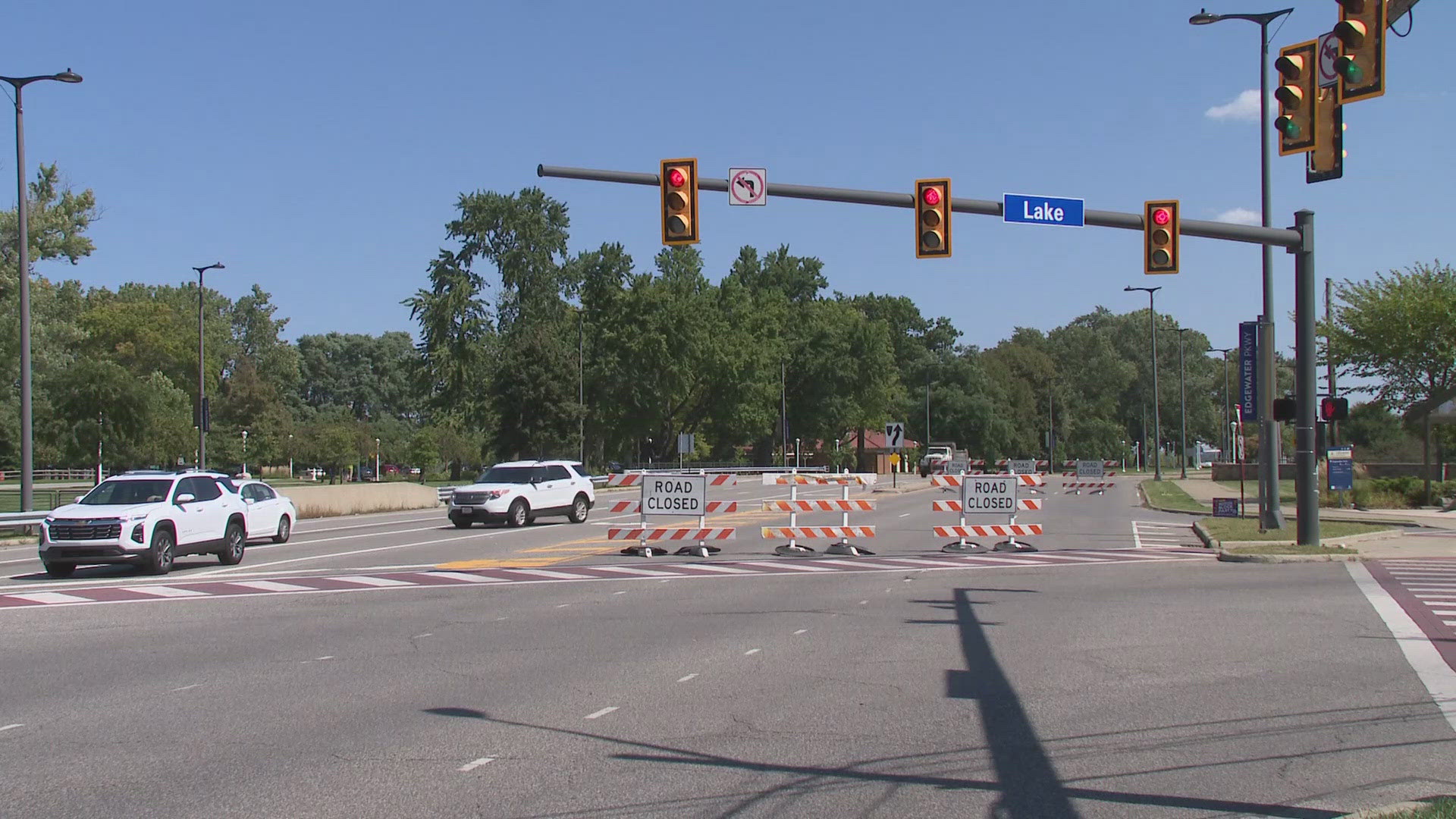 A major water main break closed the eastbound Shoreway, creating headaches for drivers in Cleveland. Traffic began moving again Tuesday evening.