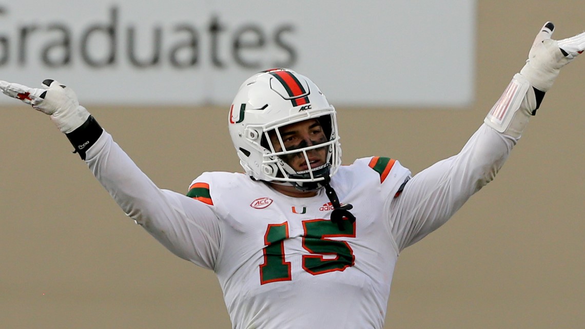 Miami Hurricanes Football - First Turnover Chain for Greg Rousseau 