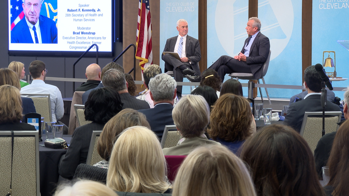 Protests and mixed reactions greet HHS Secretary Robert F. Kennedy Jr. at City Club of Cleveland forum
