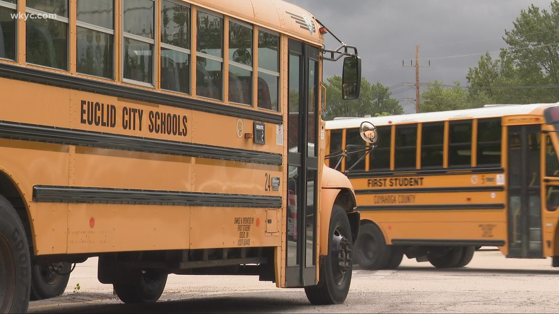 Some Euclid students are back in remote learning because there aren't enough bus drivers to get them there. Other districts are on the verge of similar decisions.