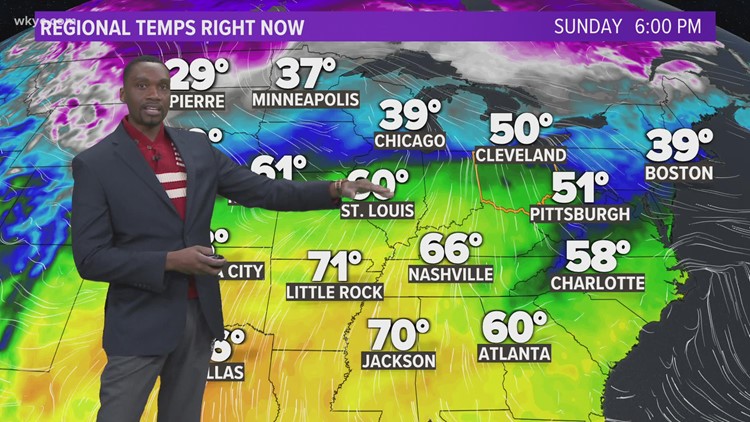 Cleveland weather: Rain showers on the way, winds ramp up