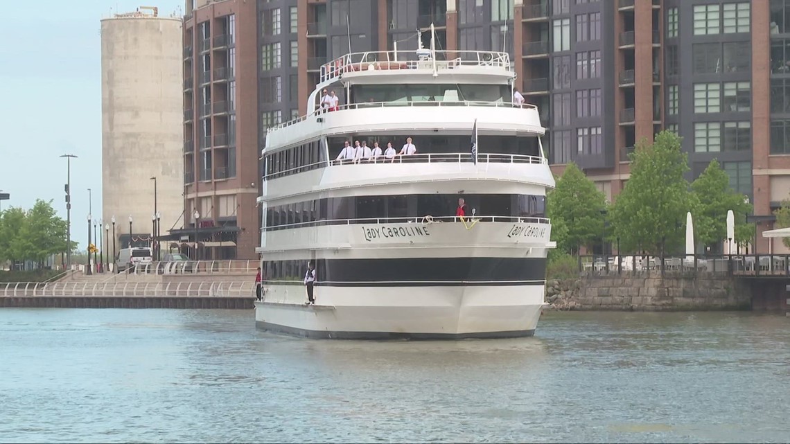 Lady Caroline dining cruise ship arrives in Cleveland