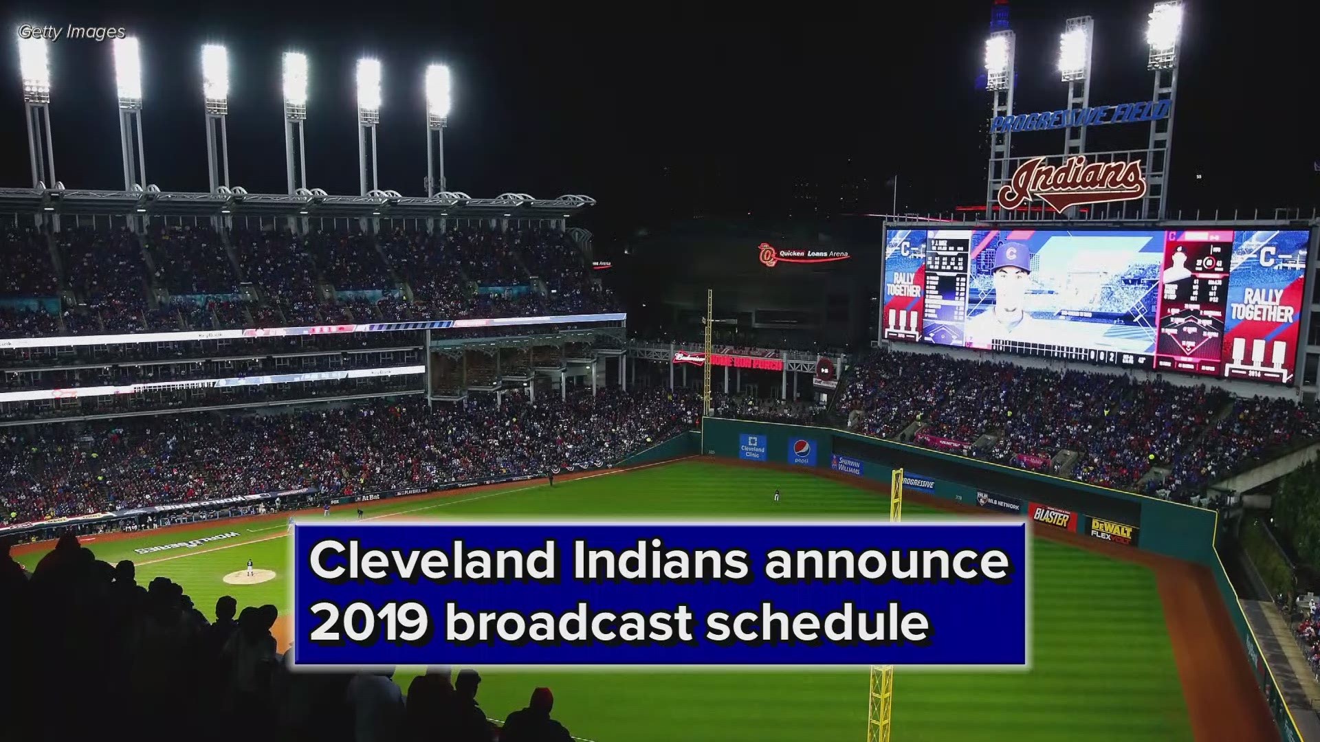 Cleveland Indians announce 2019 broadcast schedule; 4 games to air on