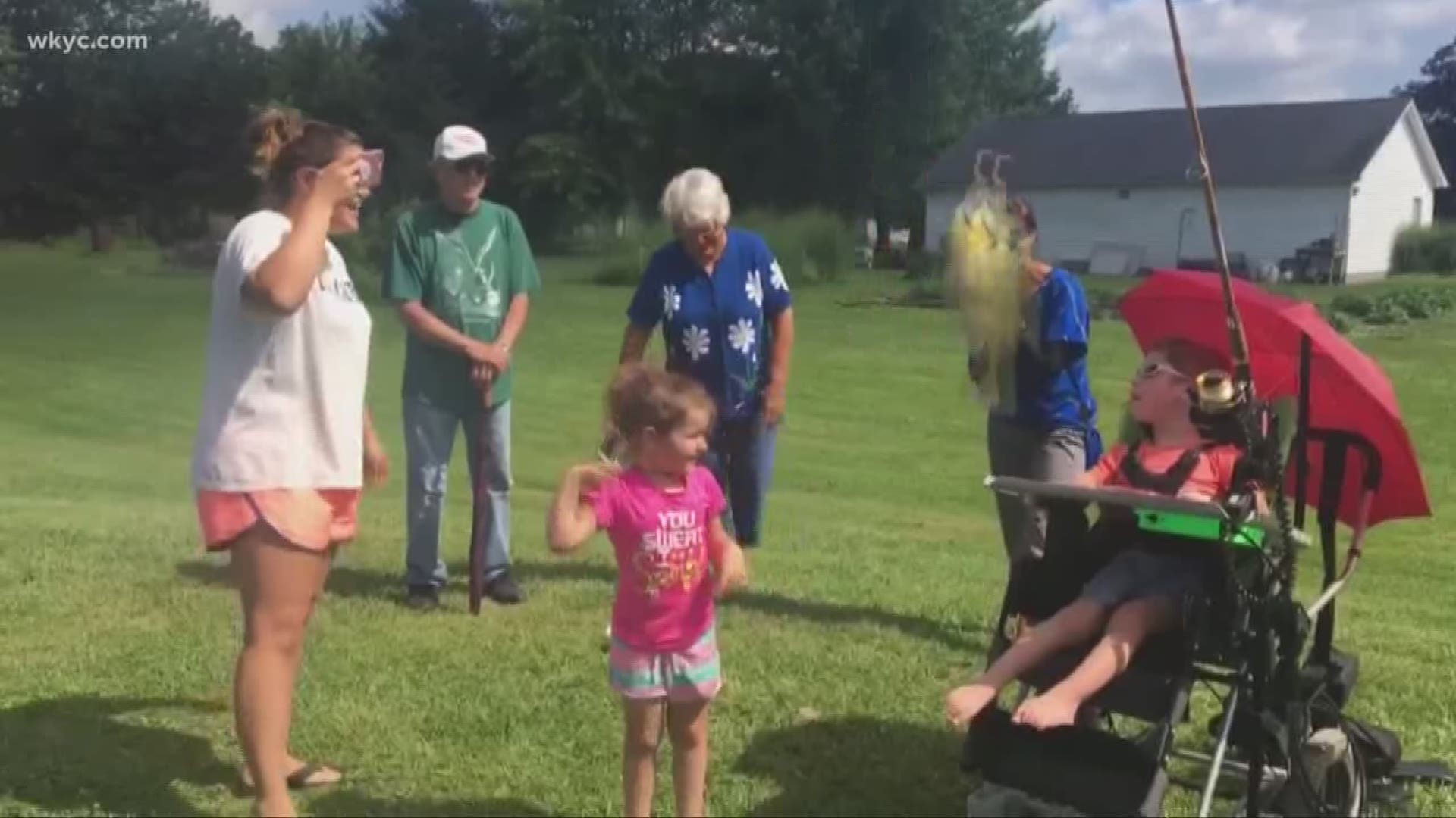 6-year-old with disability get opportunity to fish with family 