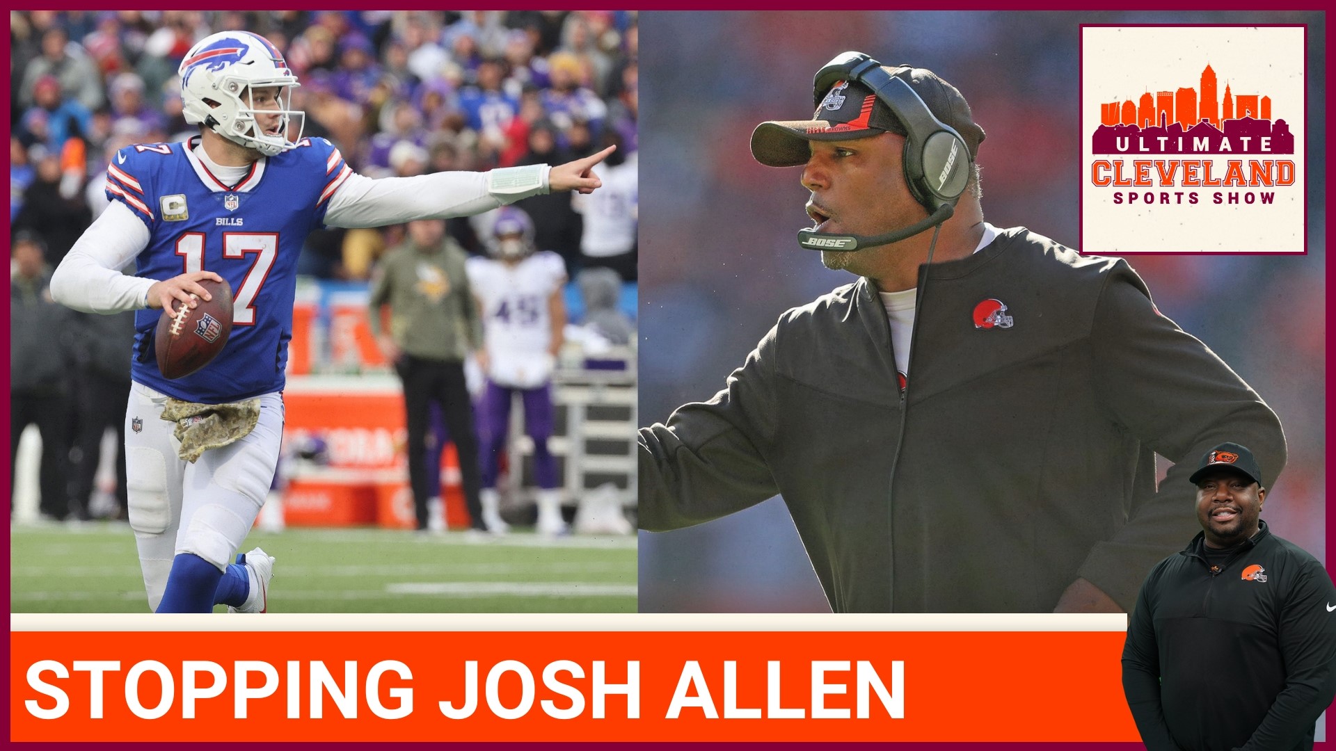 Can Kevin Stefanski & Joe Woods scheme up a way to shut down Josh Allen &  the Buffalo Bills offense?