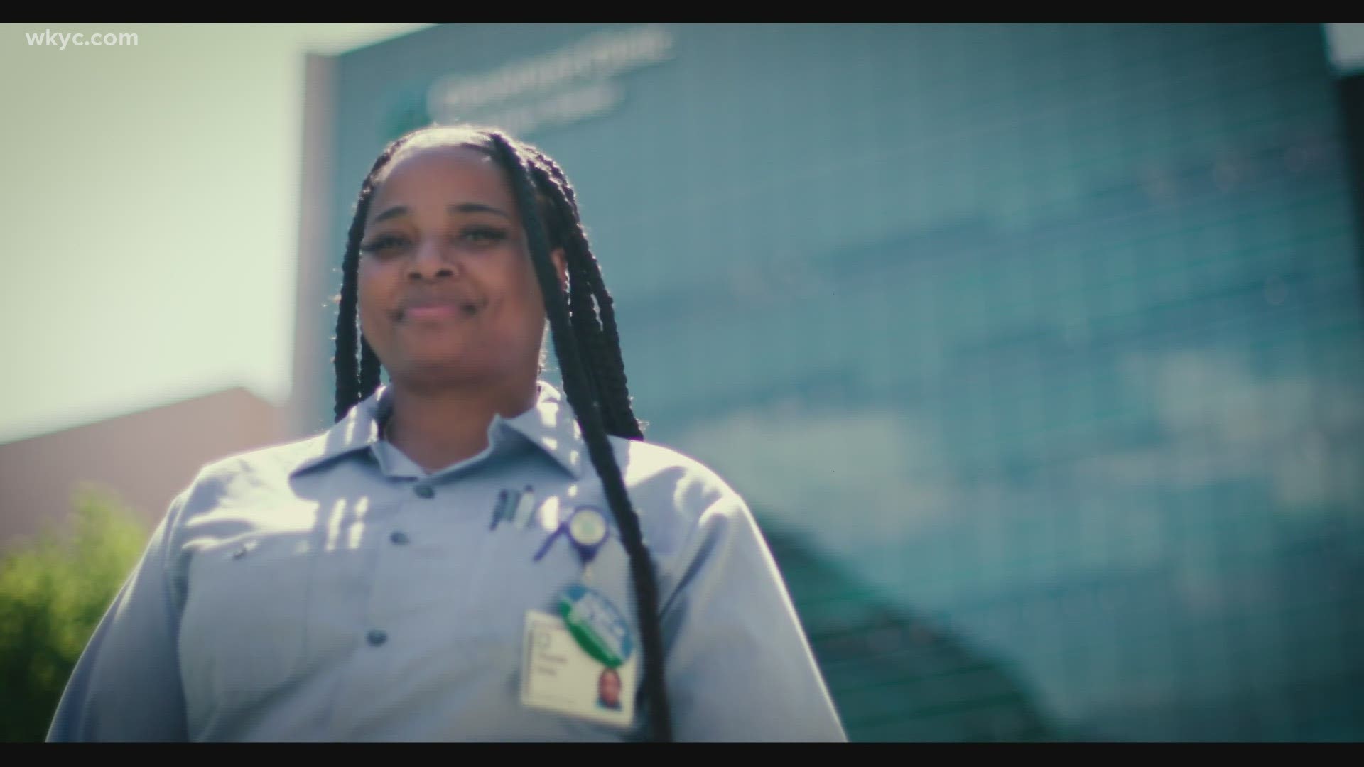 As an EVS worker at the Cleveland Clinic, Shantel Hicks not only cleans rooms; she truly cares for patients. Chris Webb has her story.