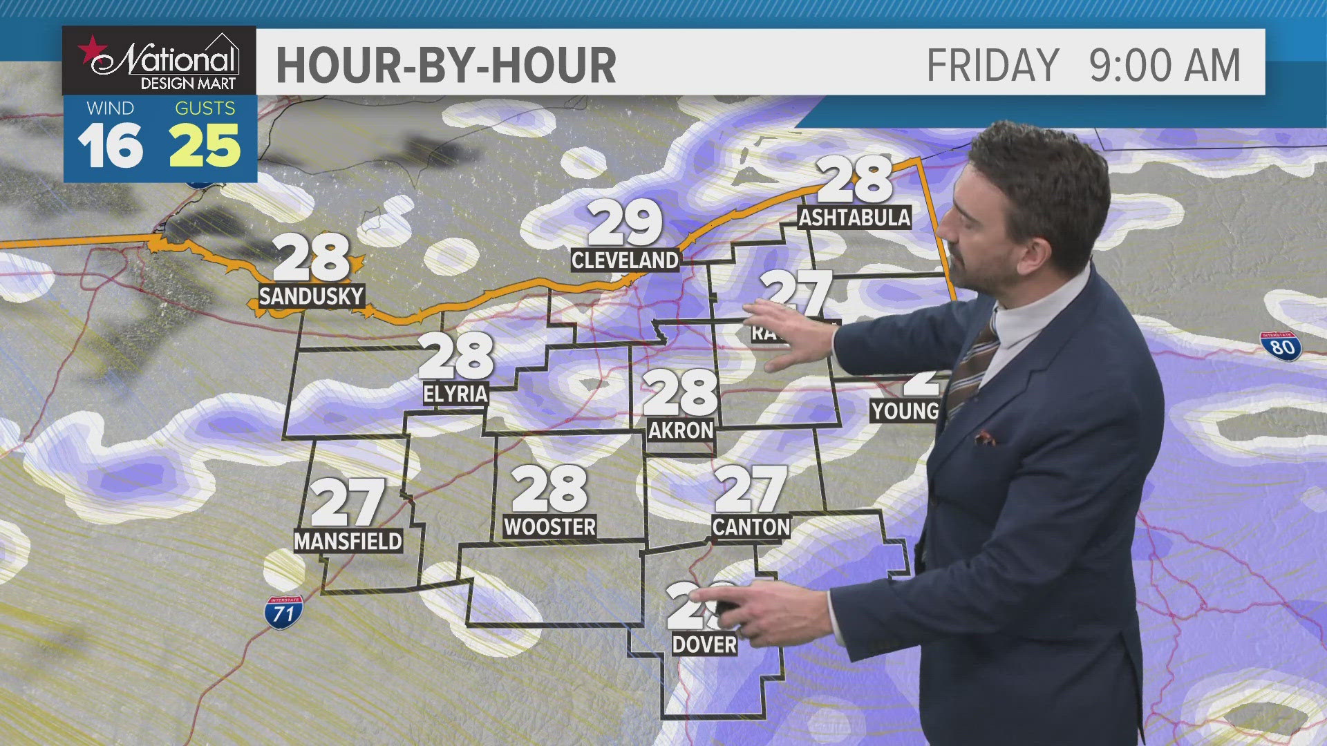 Tracking more snow Morning weather forecast in Northeast Ohio for