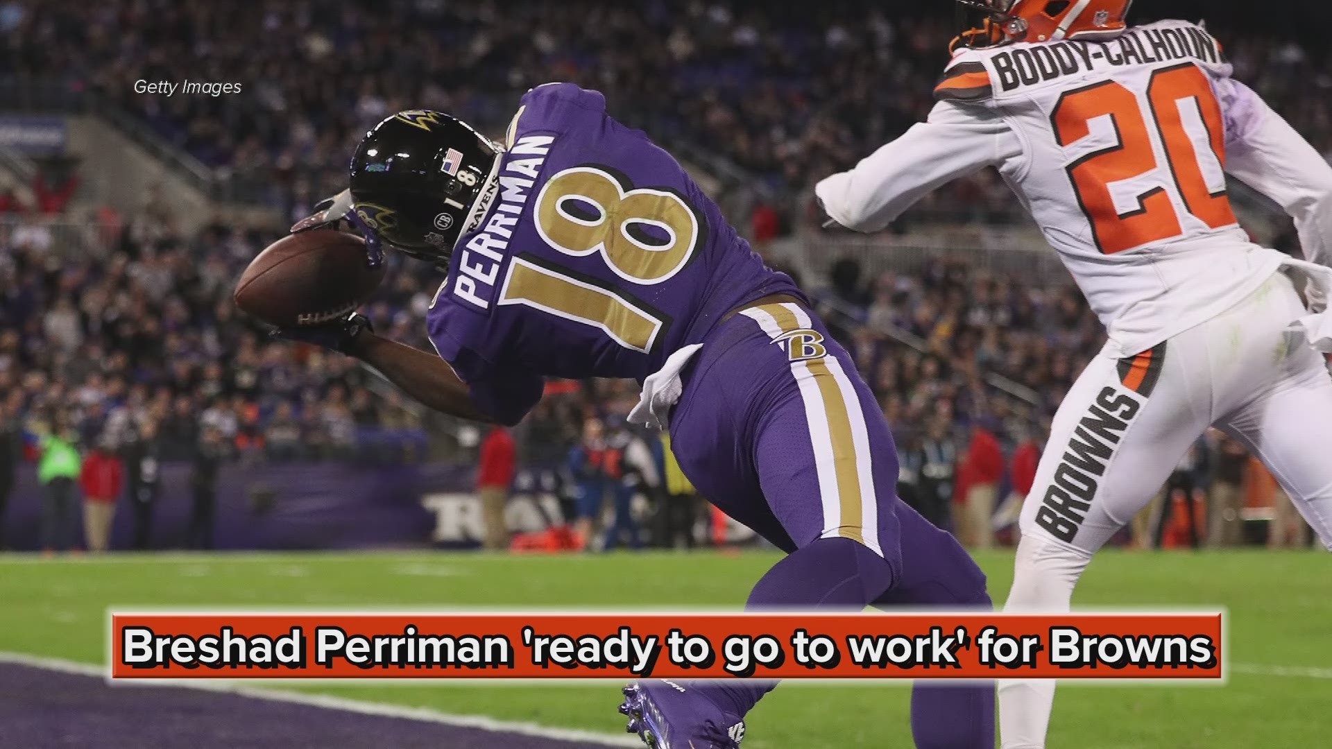 Breshad Perriman 'ready to go to work' for Cleveland Browns