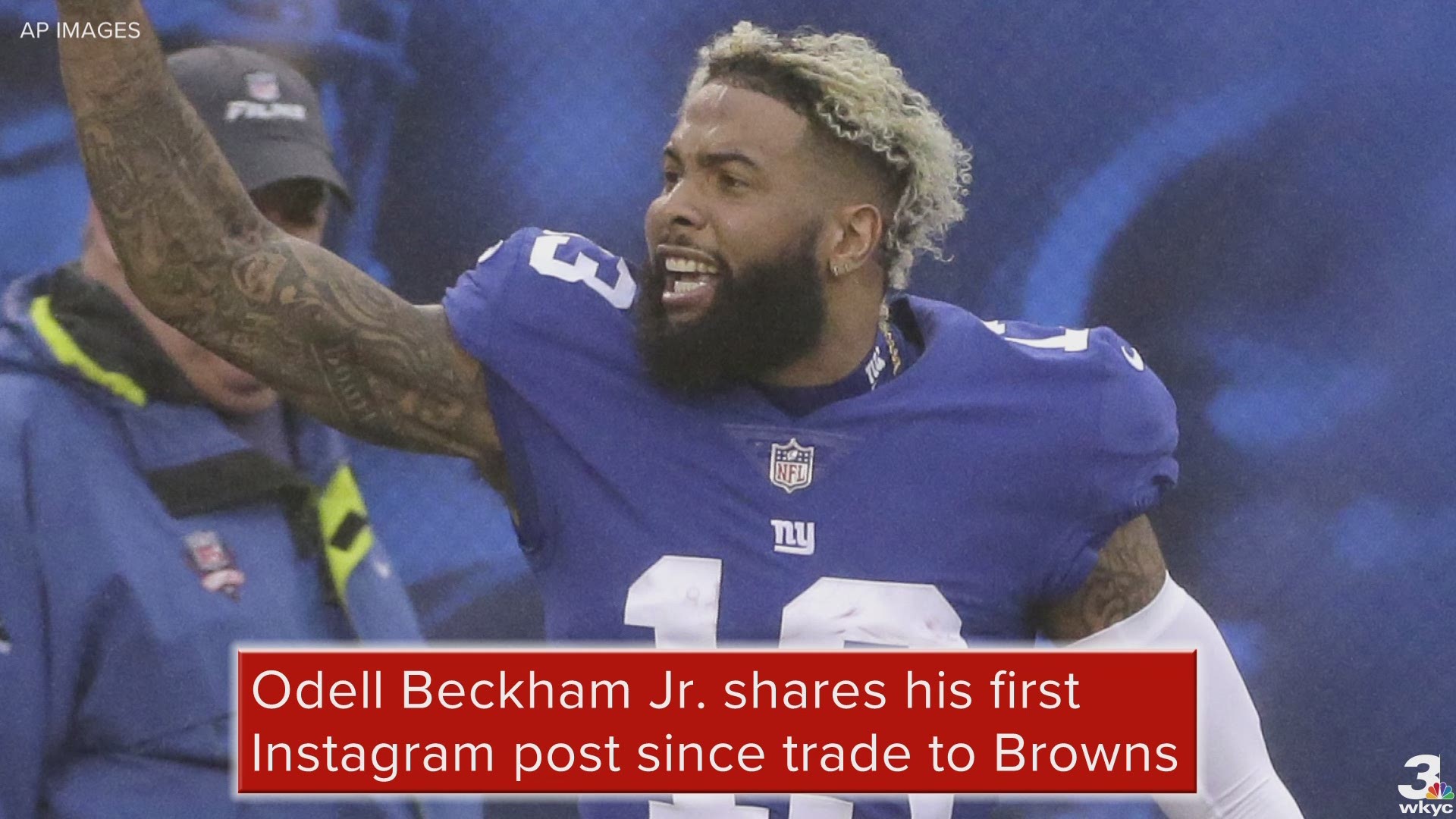 Hours after it was revealed he had been traded to the Cleveland Browns, Odell Beckham Jr. took to Instagram to celebrate the news.