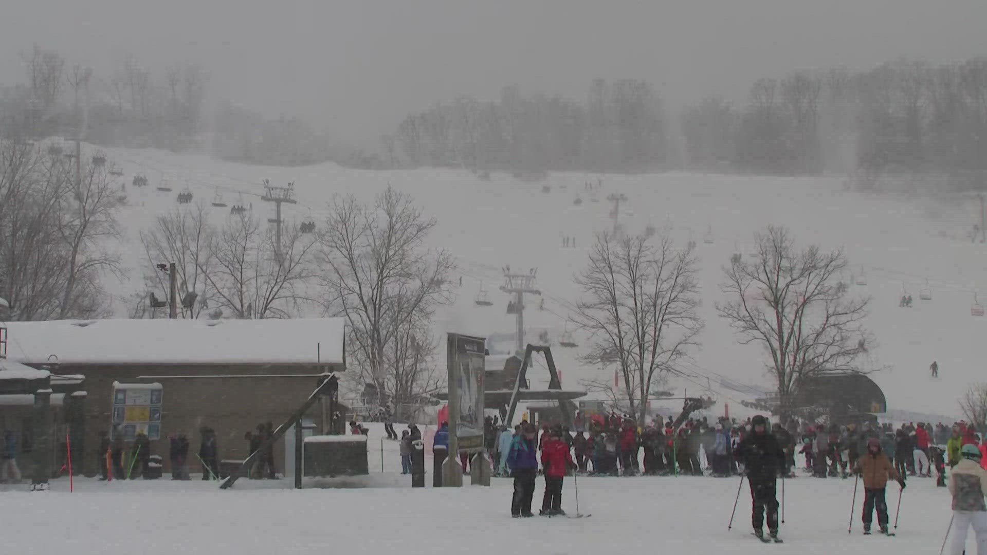 Stephanie Haney checks in from Boston Mills, where happy skiers and snowboarders took advantage of Friday's wintry conditions.