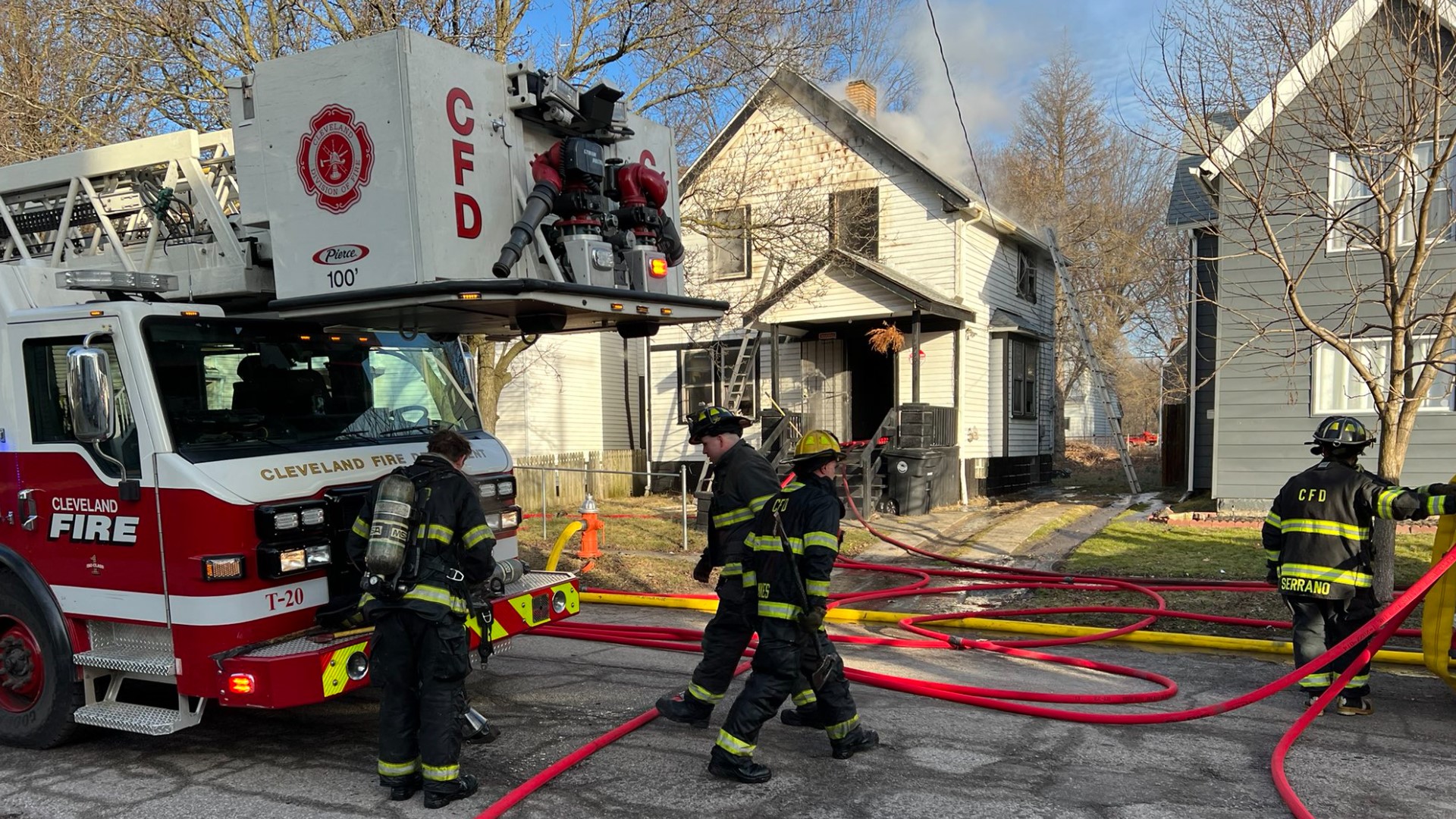 House fire on Forestdale Avenue in Cleveland